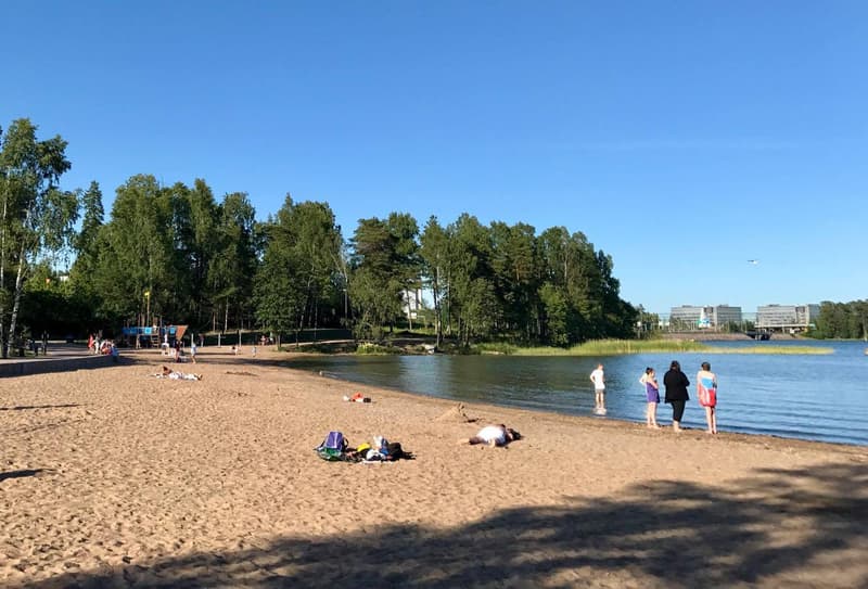 Westend's renovated swimming beach.