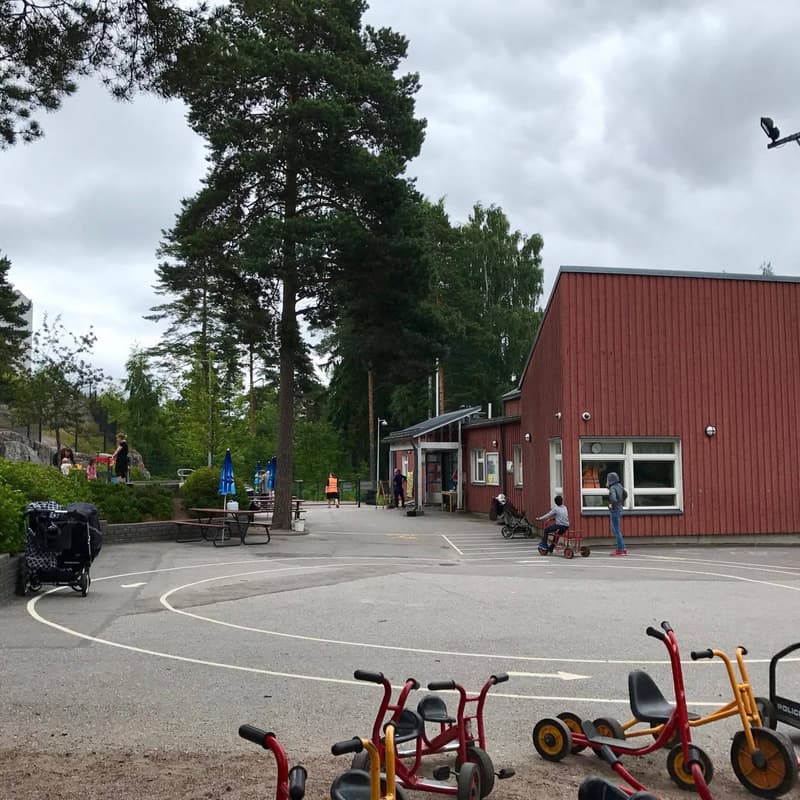 Myllynsiiven leikkipuistorakennus.