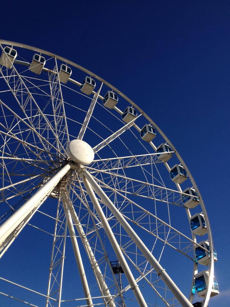 SkyWheel Helsinki Kauppatorin laidalla.