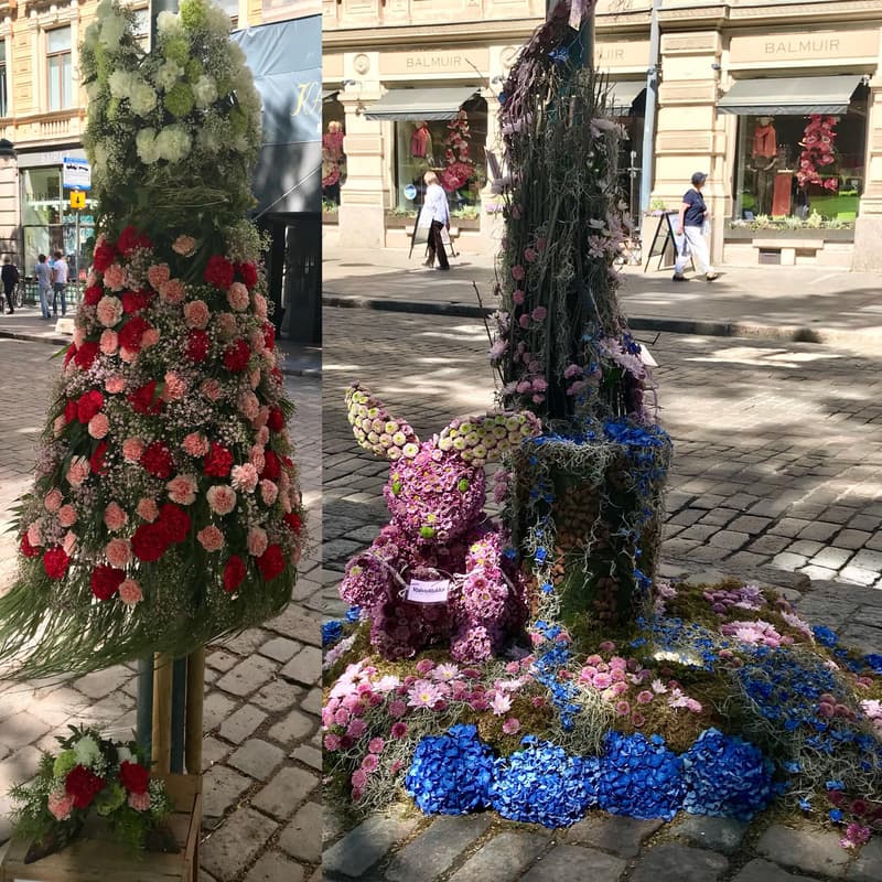 Ihana Helsinki -festivaali on koristellut Pohjoiesplanadin.